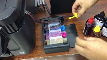 爱普生L365连供加墨水视频，看完你就敢自己动手了
